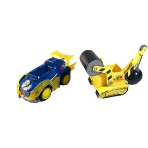 Lot of 2 Paw Patrol Vehicles Chase Rubble Deluxe Cars